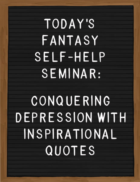 CONQUERING DEPRESSION WITH INSPIRATIONAL QUOTES - Card