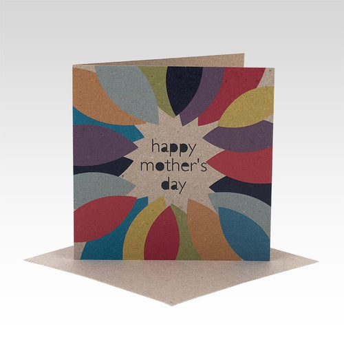 Colourful leaves Mother’s Day card